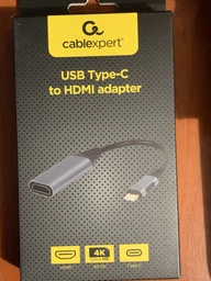 Адаптер Cablexpert HDMI - USB Type-C (F/M), 0.15 м, Black (A-USB3C-HDMI-01) фото от покупателей 1