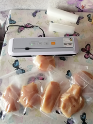 Вакуумный упаковщик бытовой Triniti VS6621. Кухонный вакууматор для дома, для продуктов (150120) фото от покупателей 6