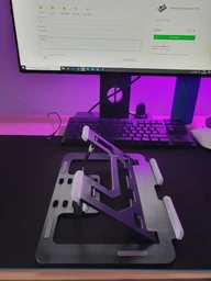 Подставка складная для ноутбука,планшета и книг Laptop Stand S155 Черная фото от покупателей 2