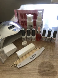 Набір для покриття нігтів гель-лаком Профі + лампа SUN 5 UV/LED 48W White фото від покупців 11