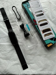 Mеталлический ремешок Миланская Петля Milano Jobs Xiaomi Mi Band 6/5/4/3 серебристый (mrk3065)