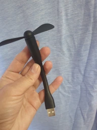 Вентилятор мини портативный гибкий от USB для павербанка и ноутбука Mini Fan Салатовый фото от покупателей 5