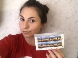 Блок марок Русскій воєнний корабль, іДі...! Героям Слава! W фото від покупців 2
