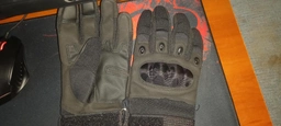 Закриті тактичні рукавички мото, вело повний палець (671629714) Чорний M