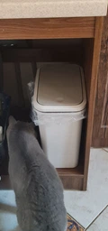 Ведро для мусора MBM HOME BIN-04 15L GRAY пластиковое серое фото от покупателей 3