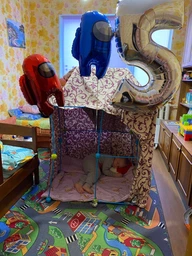 Детский 3D конструктор Палатка Magic Forts 85 деталей для игры и творчества строительный набор для детей от 3 лет (LIV-S_11C)