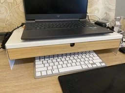 Підставка для монітора з висувною шухлядою IKEA ELLOVEN 504.747.70 47х26х10см фото від покупців 6