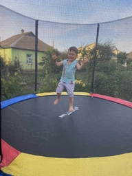 Детский батут Fun Fit 312 см с сеткой и лестницей фото от покупателей 2