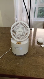 Вентилятор с увлажнением аккумуляторный RZTK Multi Fan White