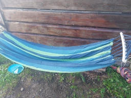 Підвісний гамак тканинний з планкою двомісний Amazonas 200х100см в чехлі Різнобарвний фото від покупців 1