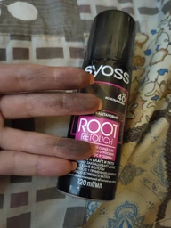 Тонирующий спрей Syoss Root Retoucher для маскировки отросших корней волос и седины Каштановый 120 мл (4015100453652) фото от покупателей 4