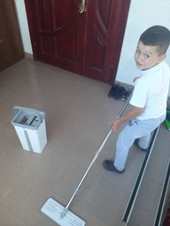 Швабра з відром комплект Scratch Cleaning Easy Mop з автоматичним віджиманням і складною ручкою фото від покупців 17