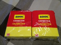 Упаковка салфеток Бонус универсальных вискозных 2 пачки по 10 шт (18200208)