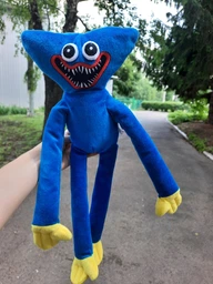 Іграшка Хаггі Ваггі Хагі Вагі Huggy Wuggy з липучками на руках 43см сіра