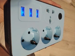Сітковий фільтр XOKO SP-3-3-1, 2 м, 3 EU розетки, 1 міжнародна розетка, 3 USB сірий фото від покупців 14