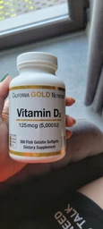 Вітамін D3 California GOLD Nutrition, Vitamin D3, 5000 МО, 90 капсул фото від покупців 6