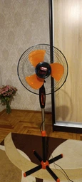 Вентилятор напольный Wimpex WX-1611 16 дюймов 100 Вт 3-х лопастный черный