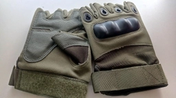 Тактичні Рукавиці Oakley Tactical Gloves PRO Green безпалі олива розмір L