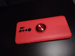 Чохол TPU Ring для Xiaomi Redmi 9 бампер з підставкою кільцем Black-Blue Без бренду