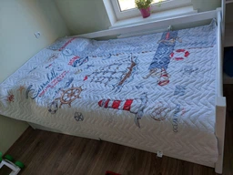 Покривало підліткове стеганное бавовняна з наволочкою Aran Clasy 180x240 SailLife