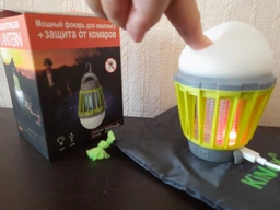 Фонарь KILNEX для кемпинга с защитой от комаров 2600 MAH на аккумуляторе, зарядка USB (IP 67) фото от покупателей 1