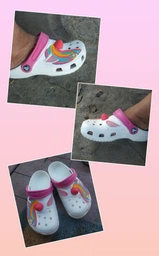 Кроксы Crocs Kids Fun Lab Classic I AM Unicorn Clog White J2-33.5-21.5 см 207073
