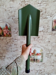 Металева штикова саперна лопата з чохлом Sector L2 військова, туристична фото від покупців 3