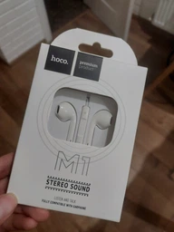 Навушники HOCO M1 Original Series Earphones (3.5 mm mini-Jack) з мікрофоном White фото від покупців 2