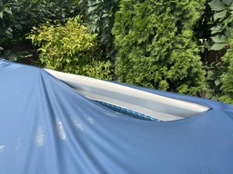 Тент чохол для прямокутного каркасного басейну Intex 400 х 200 см фото від покупців 1