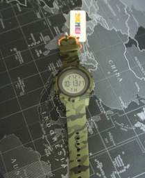 Тактические военные часы Skmei Premium 57300 (Серия Military) Зеленые хаки с термометром D100 фото от покупателей 1