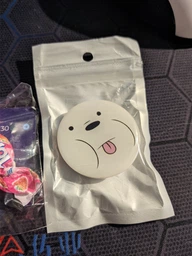 Попсокет (Popsockets) держатель для смартфона Белый медведь Вся правда о медведях (We Bare Bears) (8754-2662-WT) Белый