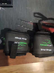 Кистьові бинти PowerPlay 3081 Gym WristT Wraps Чорно-Сині