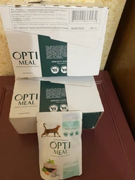 Промонабор Упаковка влажного корма для взрослых кошек Optimeal с треской и овощами в желе 4 x 85 г (B2722801,4820215366175) фото от покупателей 2