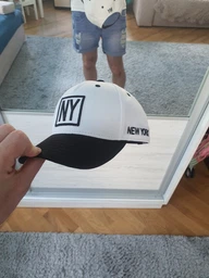 Стильная мужская бейсболка INAL Нью Йорк NY New York L / 57-58 Белый 135057