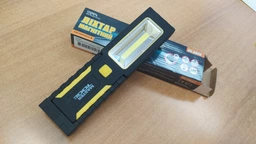 Ліхтар магнітний з підвісом MASTERTOOL 220х54х28 мм 4xLED+COB LED 3xAAA ABS 94-0808 фото від покупців 2