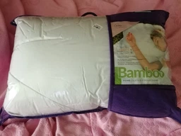 Подушка для сна IDEIA Bamboo 50х70 Антиаллергенное бамбуковое волокно два чехла со стежкой и молнией Белая (4820182658174)