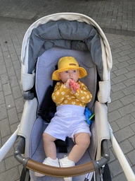 Панама дитяча для хлопчика MagBaby 50-54см Україна 103711 Сірий, різнокольорові зірочки (2918610352748)