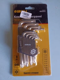 Комплект ключей Torx Sigma 9 предметов T10-T50 мм CrV короткие (4022211) фото от покупателей 5