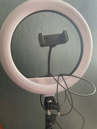 Набор блогера LED Ring Lamp QX-300 лампа 30 см + штатив 2.1м + держатель для телефона для фото и видео фото от покупателей 4