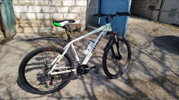 Горный Велосипед Найнер HAMMER- 27.5 Black Blue MTB Shimano Бело-Зеленый