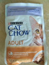 Влажный корм для кошек Purina Cat Chow Adult кусочки в желе с ягненком и зеленой фасолью (26х85г) фото от покупателей 3