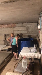 Складна ємність для води 1000 л вертикальна LM з кришкою Синя фото від покупців 1