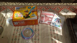 3D Ручка для малювання 3D Pen 2 і 60 метрів різнобарвного пластику (Жовта)
