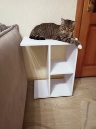 Журнальний столик Furnigrade С1 білий 60х47х30 фото от покупателей 13