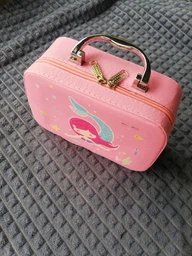 Набір дитячої косметики у сумочці/валізі для дівчаток FunnyToys 2005I Тіні, помади, лаки фото від покупців 3