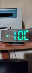 LED часы DS-3618L зеркальные с будильником и термометром фото от покупателей 2