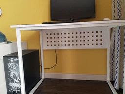 Стіл письмовий Майк Ferrum-decor 75x100x60 Білий метал ДСП Бетон 16 мм (FRD-106508)