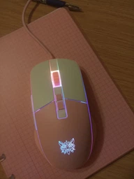 Ігрова комп'ютерна миша провідна ONIKUMA CW916 RGB підсвічування white-pink фото від покупців 3