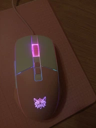 Ігрова комп'ютерна миша провідна ONIKUMA CW916 RGB підсвічування white-pink фото від покупців 2