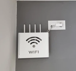 Настінна коробка для роутера Wi-Fi Полиця 24*20*9,5 см Біла сигнал